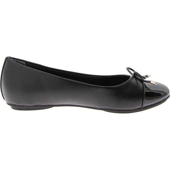 Anne Klein Women's Luci Cap Toe Ballet Flats - Black - Picture 4 of 4